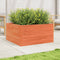 vidaXL - Plantenbak - 90x90x46 - cm - massief - grenenhout - wasbruin