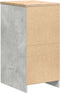 vidaXL - Garagekast - 40x51x85 - cm - massief - grenenhout - betongrijs