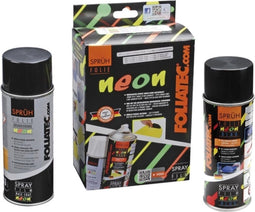 Foliatec Spray Film (Spuitfolie) NEON 2-delige Set - blauw 1x400ml + basislaag 1x400ml