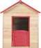 vidaXL Kinderspeelhuis vurenhout rood