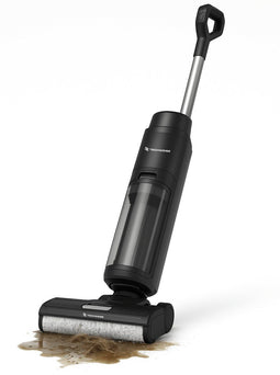 Techweise TC1 Wet & Dry Dweilstofzuiger - Draadloze stofzuiger met dweilfunctie - 30 min accuduur - Zwart