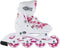 Roces Compy 8.0 - Inline Skates - Verstelbaar Comfort Fit - Wit Roze - Maat 30-33