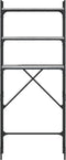 vidaXL - Wasmachinerek - 67x25x163 - cm - bewerkt - hout - grijs - sonoma
