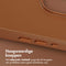 Accezz MagSafe Leather Backcover - iPhone 15 Pro Max - Echt leer - Bruin