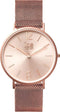 Ice Watch CITY milanese IW012710 - Horloge - Staal rosékleurig PVD - Rosékleurig - 36 mm