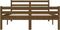 vidaXL - Bedframe - massief - hout - honingbruin - 120x190 - cm