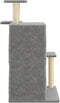 vidaXL - Kattenmeubel - met - sisal - krabpalen - 97 - cm - lichtgrijs