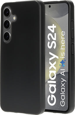 Mobiparts Galaxy S24 - TPU Case - Minimalistisch ontwerp met grip coating - Zwart