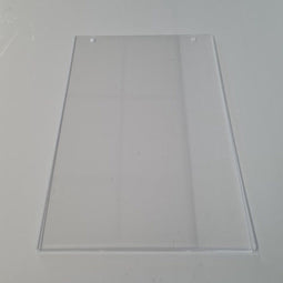 Acryl U-houder A5 vertikaal 2 gaatjes