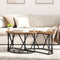 vidaXL - Salontafel - - - Vintage - Stijl, - 80x80x42 - cm, - Gemaakt - uit - Engineered - Wood
