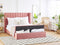 NOYERS - Tweepersoonsbed - Roze - 160 x 200 cm - Fluweel