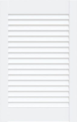 vidaXL - Kastdeur - met - lamellen - 61,5x39,4 - cm - massief - grenenhout - wit
