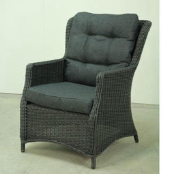 Cooltown armstoel black Wicker HM18 black - stof 239 extra bij te bestellen