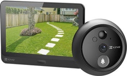 EZVIZ HP4 Wire-free Peephole Doorbell - 1080p - wide angle - night vision - monitor included
