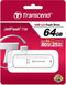 Transcend JetFlash 730 - USB-stick - 64 GB - USB 3.0 - Wit