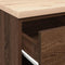 vidaXL - Garagekast - 40x51x85 - cm - massief - grenenhout - bruin - eikenkleurig