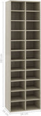 vidaXL Schoenenkast - 54x34x183 cm - 22 vakken - Sonoma eiken