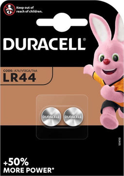 Duracell LR44 - Alkalinebatterij - Duralock Power Preserve - (2 stuks)