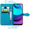 iMoshion Hoesje Geschikt voor Motorola Moto E20 Hoesje Met Pasjeshouder - iMoshion Mandala Bookcase - Turquoise