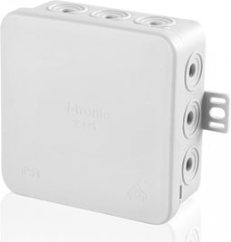 F-Tronic E113 Aftakkast (l x b x h) 85 x 85 x 40 mm Lichtgrijs IP54 10 stuk(s)