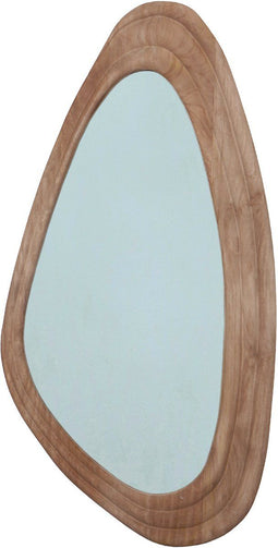 PTMD Santin Natural Mango Wood Organic Triangle Mirror