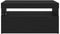 vidaXL - TV - Cabinets - met - LED - Lights - 2 - stuks - Zwart - Eiken - 75x35x40 - cm - Geengineerd - Hout