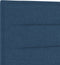 vidaXL - Hoofdbord - met - Lijnenontwerp - - - Blauw - - - 90 - cm - - - Gestoffeerd
