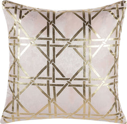 CASSIA - Sierkussen - Roze - 45 x 45 cm - Polyester