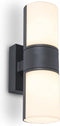 LUTEC Cyra Tweekoppige Wandlamp voor buiten - LED - 3000K - Donkergrijs
