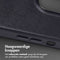 Accezz MagSafe Leather Backcover - iPhone 14 Pro Max - Echt leer met verhoogde randen - Zwart