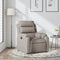 Fauteuil verstelbaar stof taupe