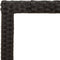vidaXL Tuintafel met acaciahouten blad 150x90x75 cm poly rattan zwart