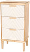 Versa ORPIERRE - Ladenkast - 30 x 72 x 40 cm - Bruin Wit