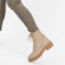 PS Poelman Mink - Veterboots - Suède Leren Nubuck - Beige Taupe - Maat 38