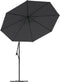 vidaXL - Vervangingsdoek - voor - zweefparasol - 350 - cm - zwart
