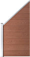 vidaXL - Schutting - 699x186 - cm - HKC - bruin