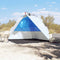 vidaXL - Strandtent - waterdicht - snelontgrendeling - azuurblauw