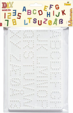 Hama grondplaten - cijfers en letters