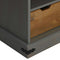 vidaXL - Tv-meubel - HALDEN - met - schuifdeur - grijs - 110x40x60 - cm - massief - hout
