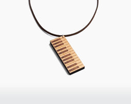 Houten Ketting – Piano – Esdoorn & Walnoot