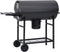vidaXL Barbecuevat met wielen en schappen 115x85x95 cm staal zwart
