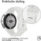 imoshion Siliconen bandje - Geschikt voor Google Pixel Watch / Watch 2 / Watch 3 (41 mm) - Maat L - Wit