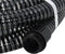 vidaXL - Zuigslang - met - messing - koppelingen - 1,1'' - 4 - m - PVC - zwart