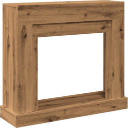 vidaXL - Haardombouw - 100x30x87,5 - cm - bewerkt - hout - artisanaal - eikenkleurig