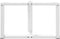 vidaXL - Salontafelpoten - 2 - st - T-vormig - 60x25x(42-43) - cm - staal - wit