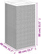 vidaXL - Plantenbak - 40x40x80 - cm - poly - rattan - zwart