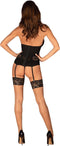 Obsessive - Serafia Korset en String - Zwart