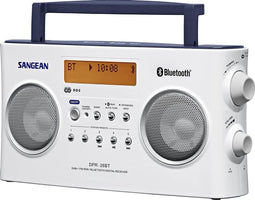 Sangean DPR-26BT - DAB+ Radio met Bluetooth - Wit