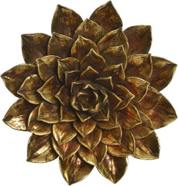 Wanddecoratie DKD Home Decor Gouden Hars (23 x 3 x 23 cm)