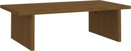 vidaXL - Monitorstandaard - 50x27x15 - cm - massief - grenenhout - honingbruin